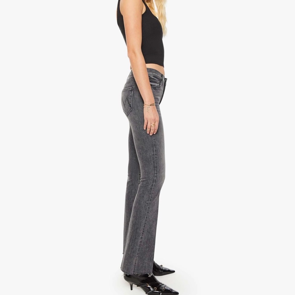MOTHER Dark Gray Wide Leg Jeans - Picture 3 of 8